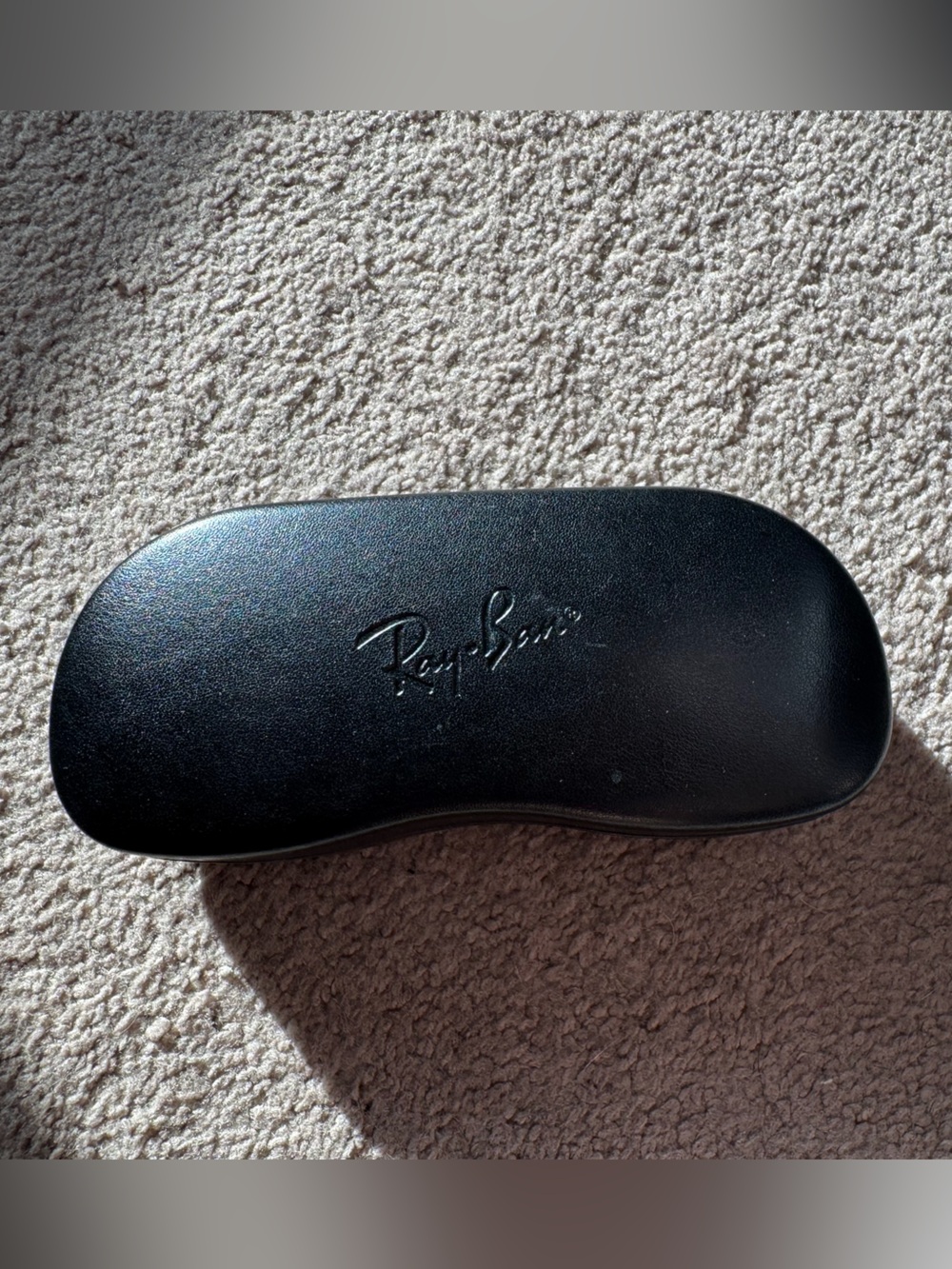 Ray-Ban Black Hard Eyeglasses Sunglasses Case w/ Cleaning Cloth